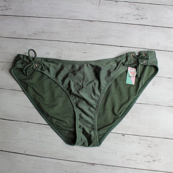 Ardene Women's Bikini Swimwear Swim Bottoms Size XL Green - Picture 1 of 5